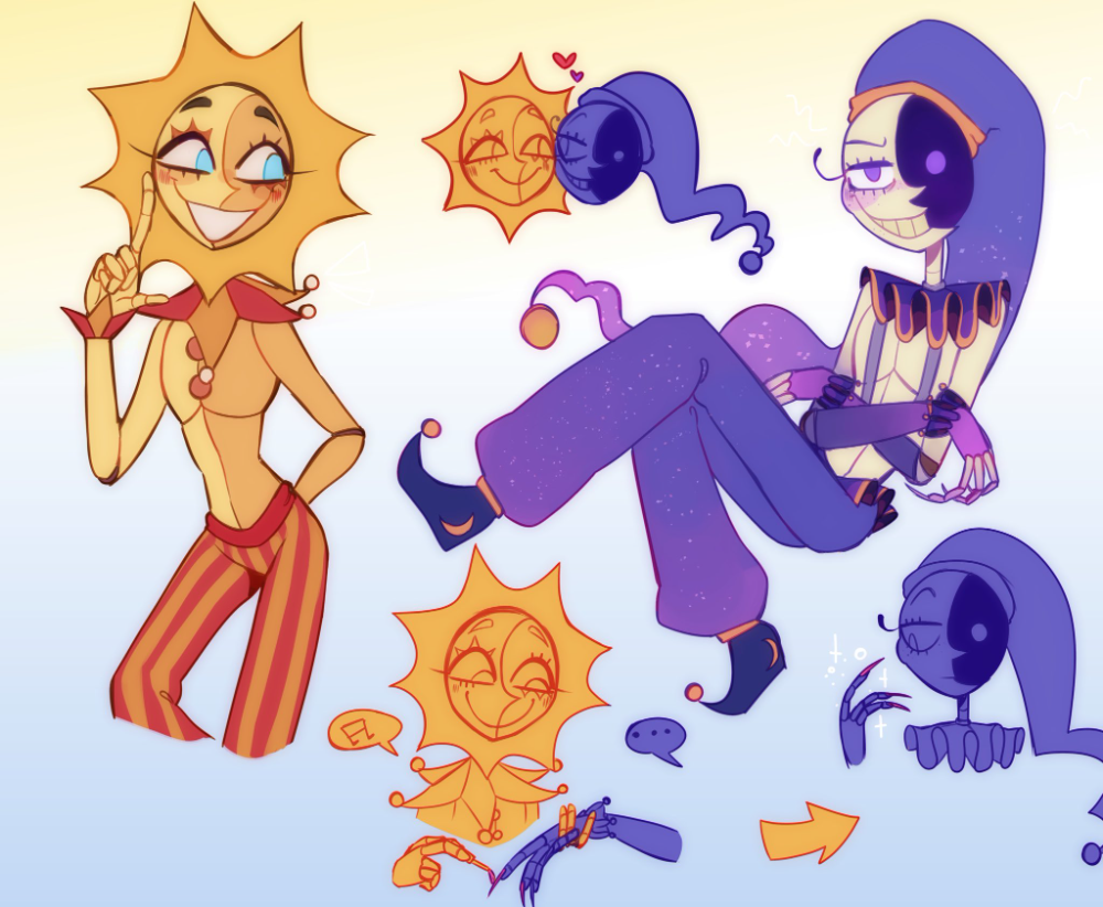 Санрайз и мундроп ФНАФ