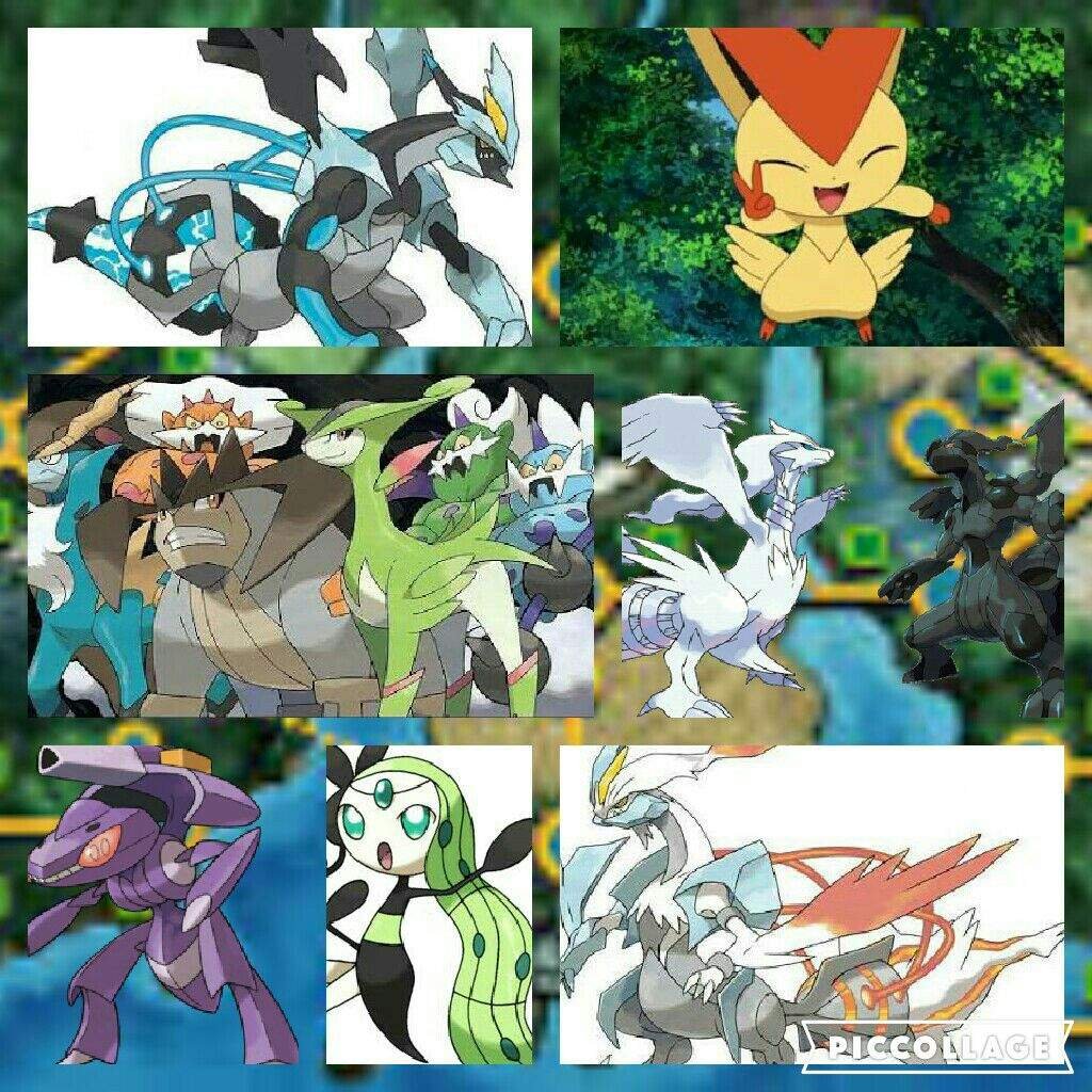 Юнова легендарные покемоны