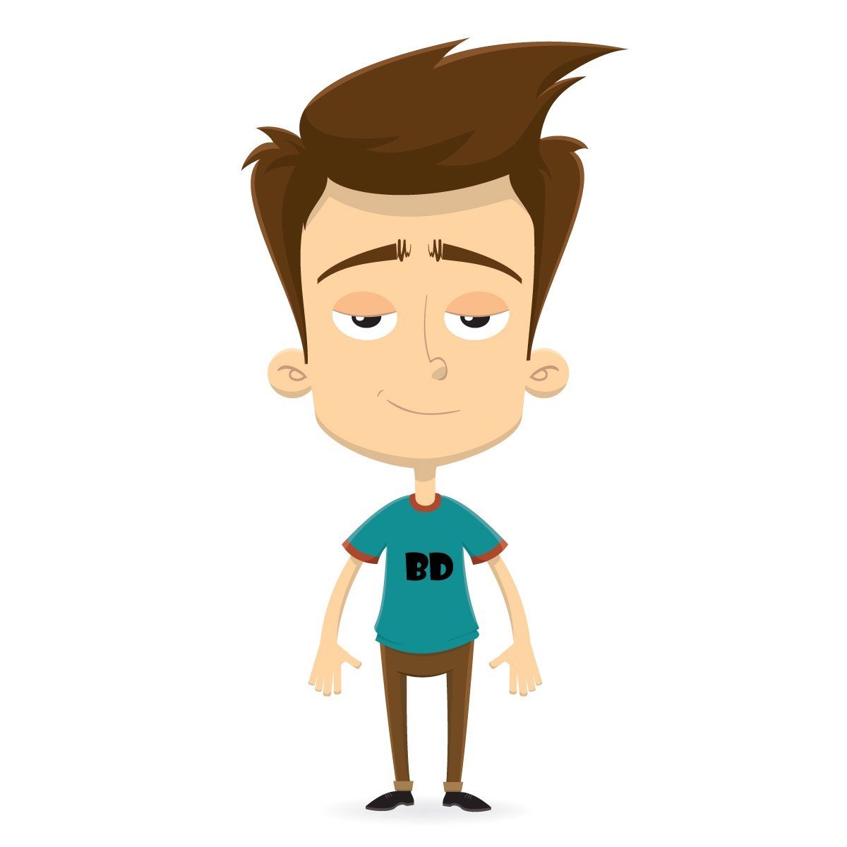 Мультяшное лицо парня