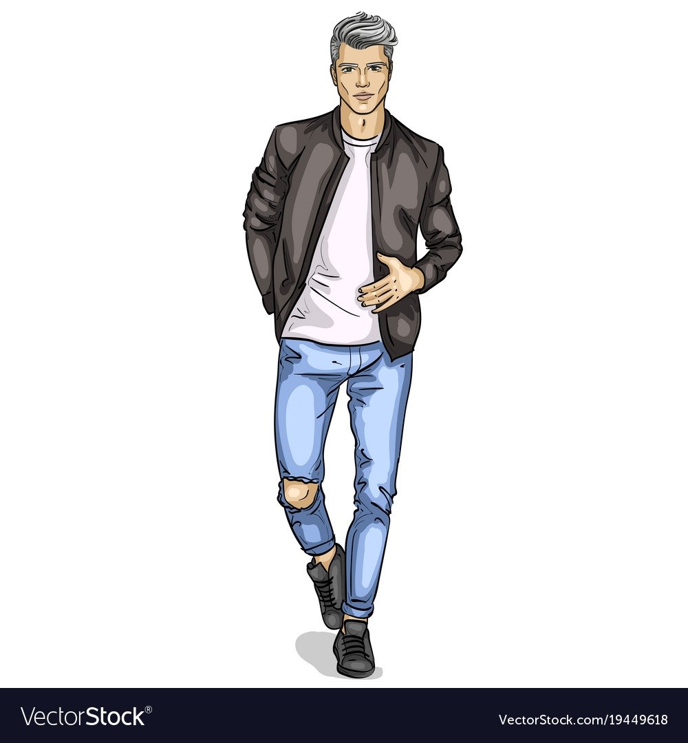 Мультяшный мужчина