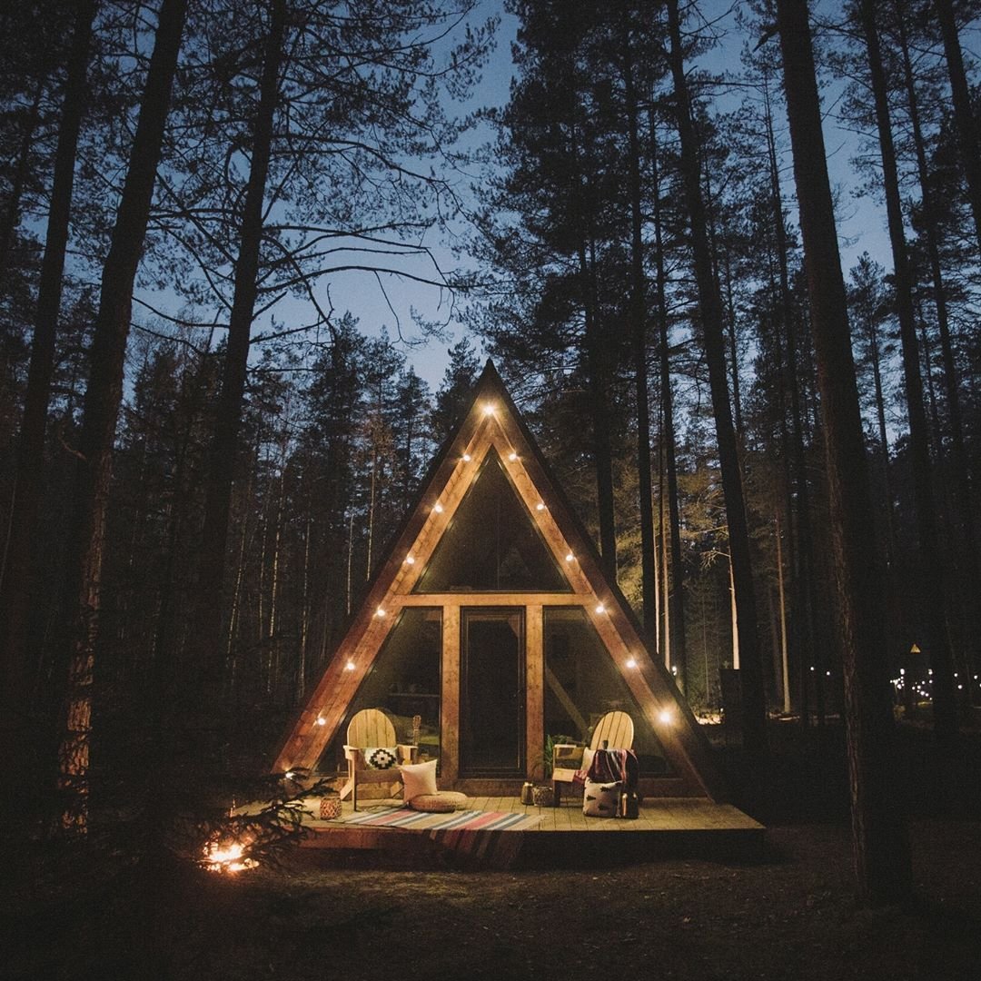 Лесной шалаш