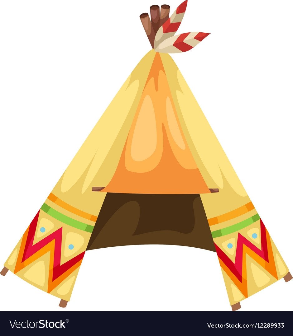 Вигвам индейцев Северной Америки старый