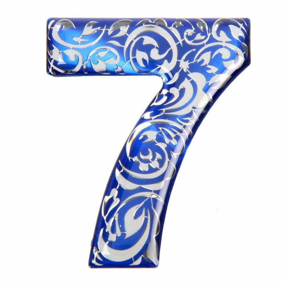 Цифра 7 красивая