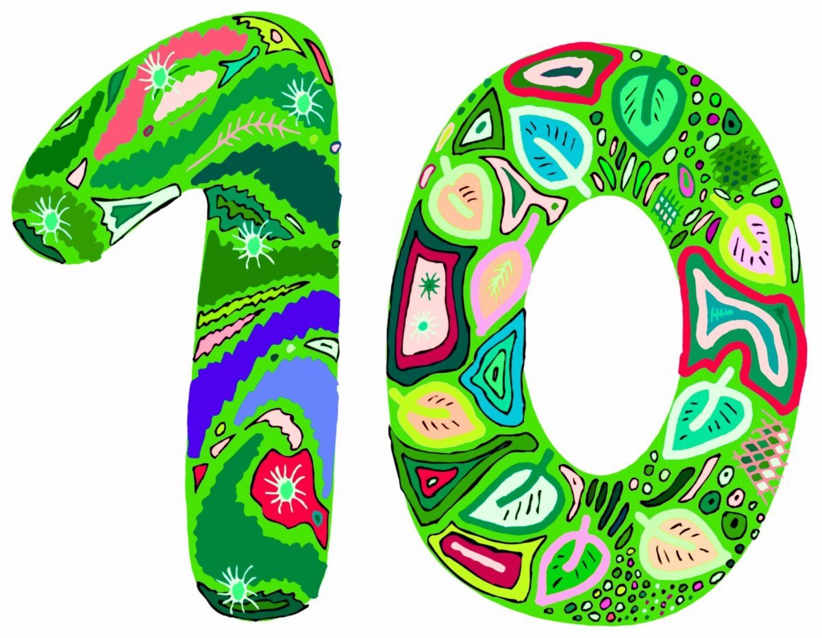 Разноцветные цифры