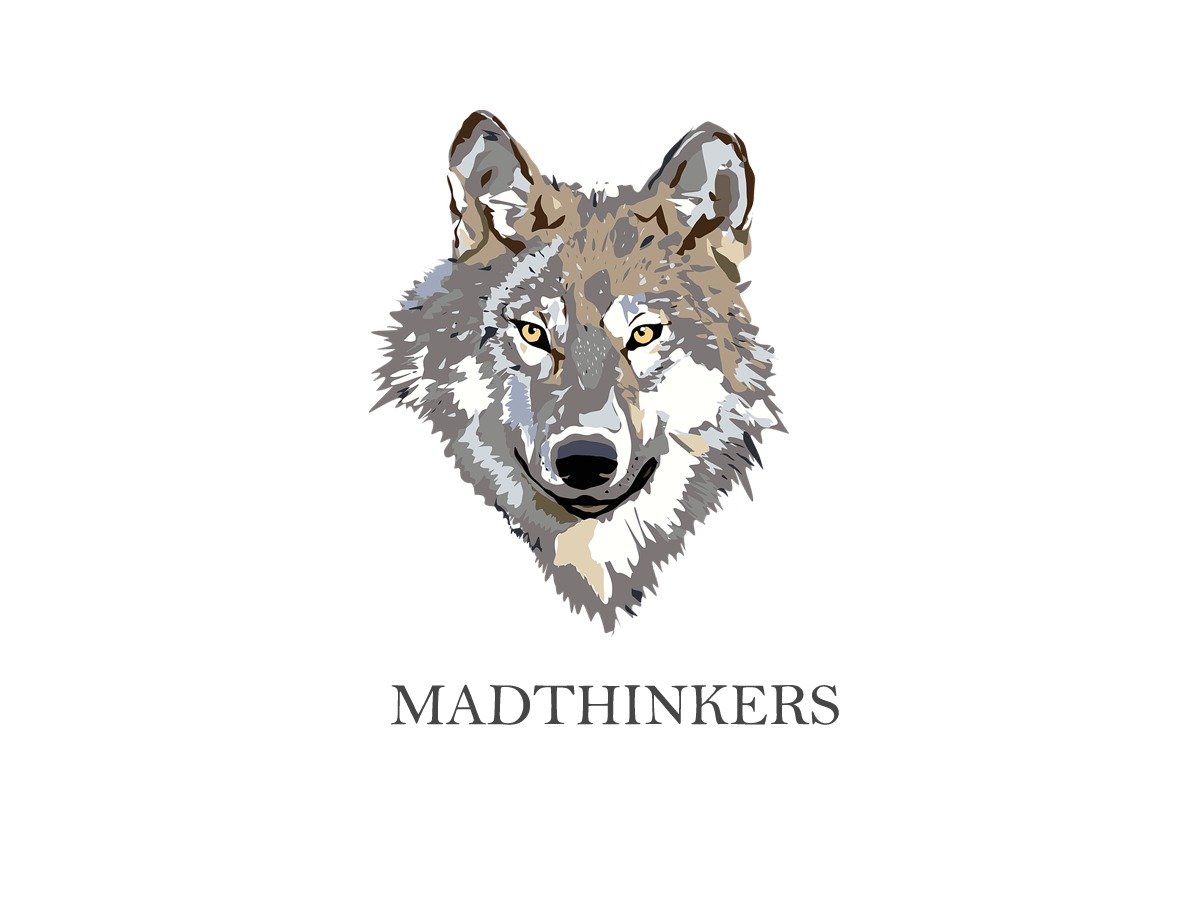 Волк с розой тату эскиз