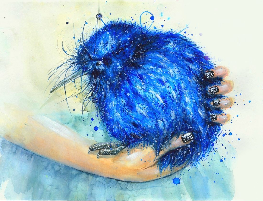 Синий птиц приношу счастье