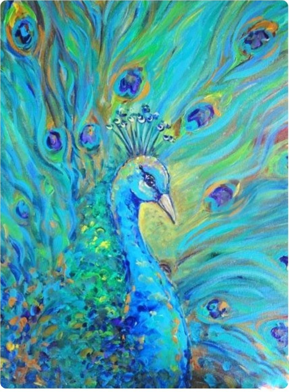 Живопись в бирюзовых тонах