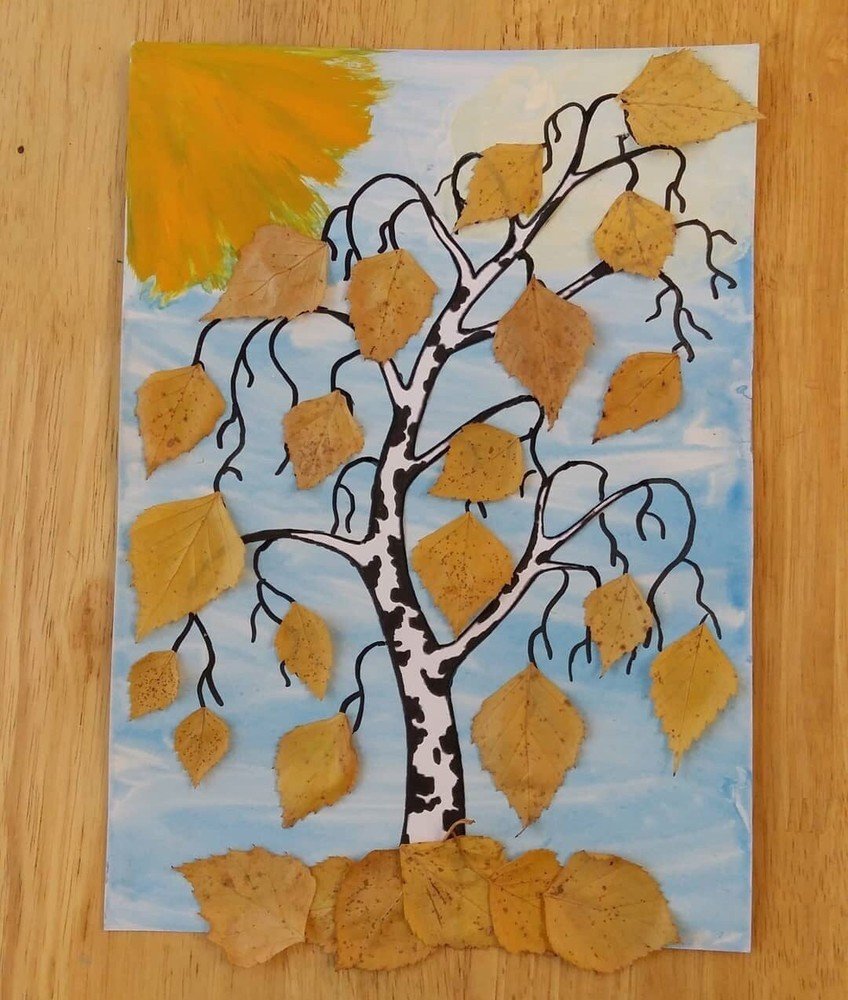 Рисование осень подготовительная группа