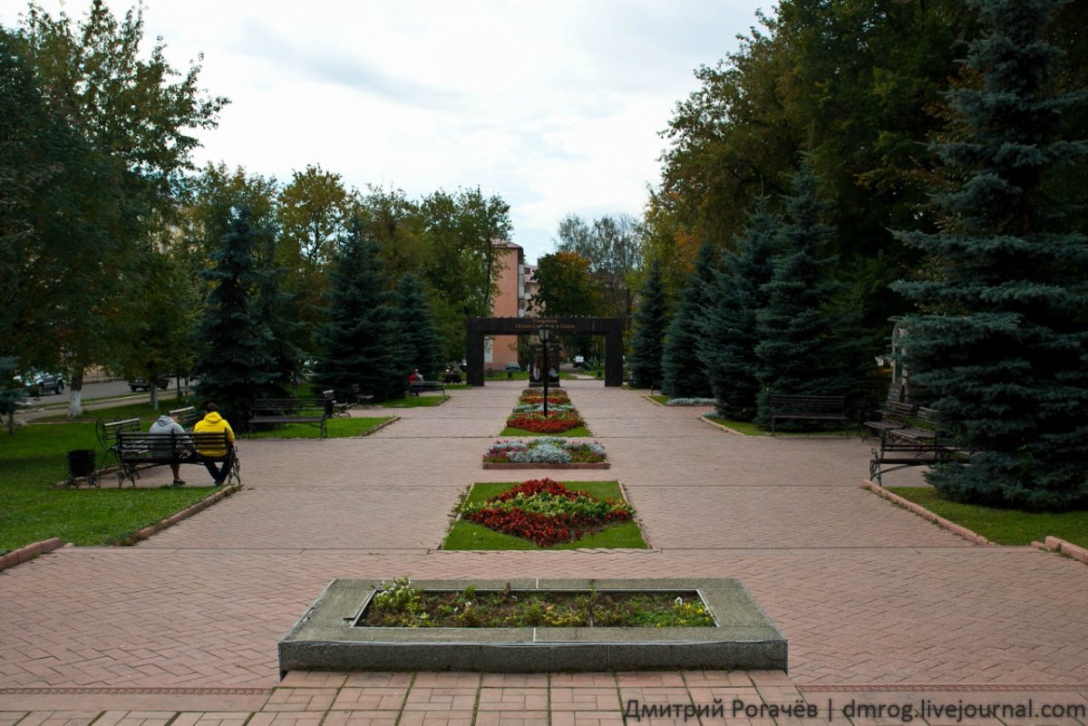 Фонтан на Советской площади Клин