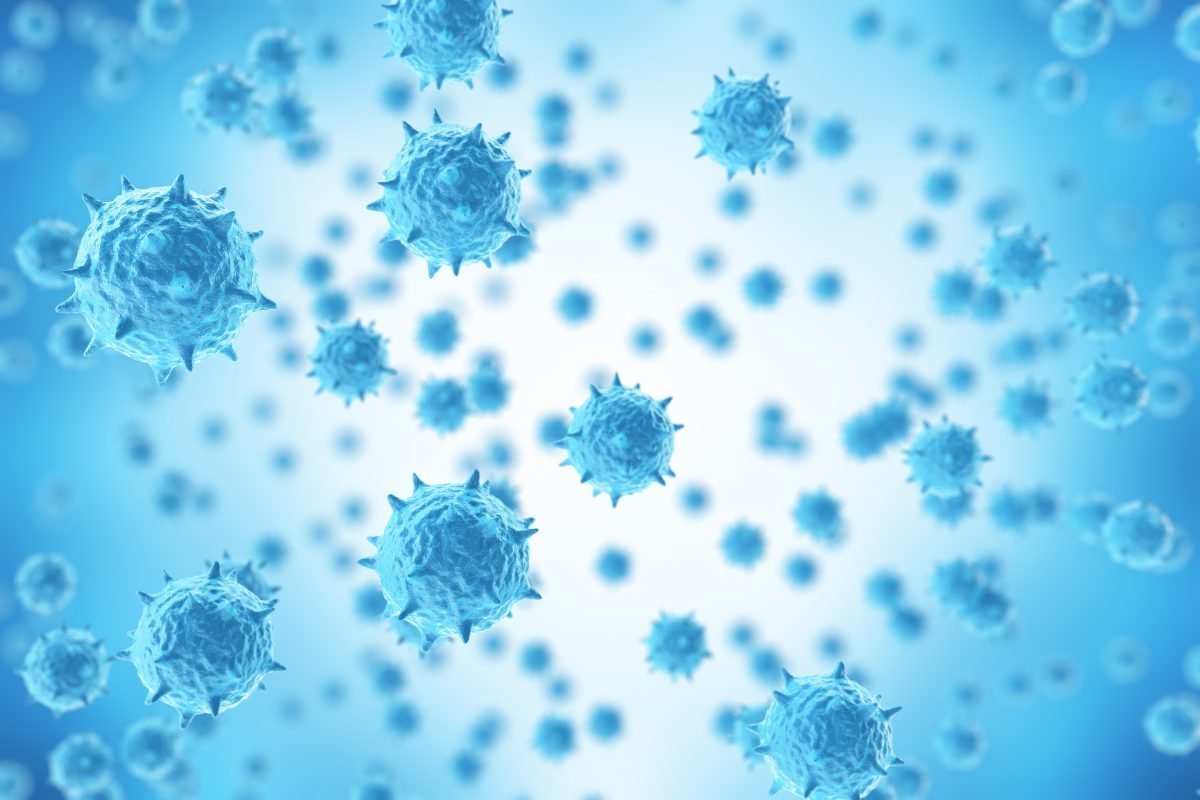 Задний фон вирусы