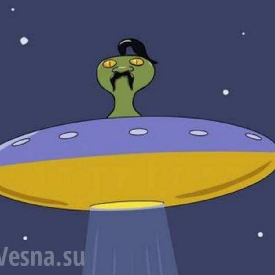 Летающая тарелка карикатура