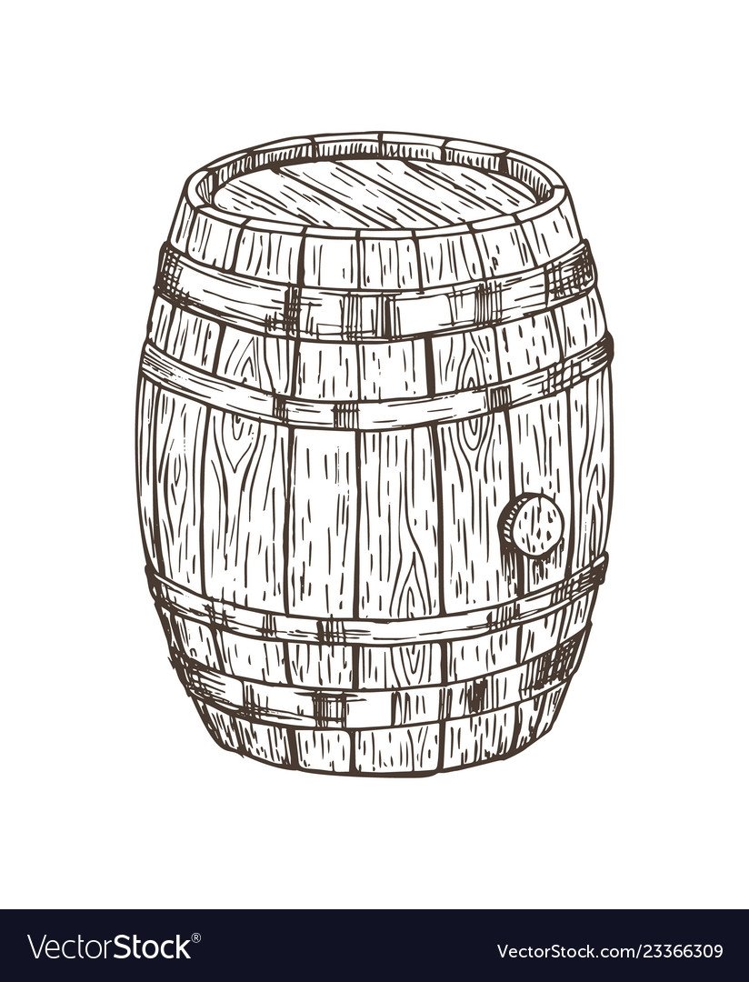Бочка гравюра