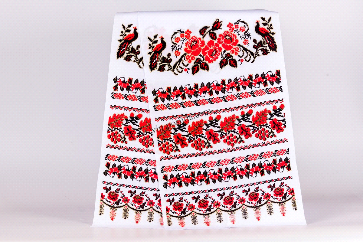 Кубанский рушник векторный