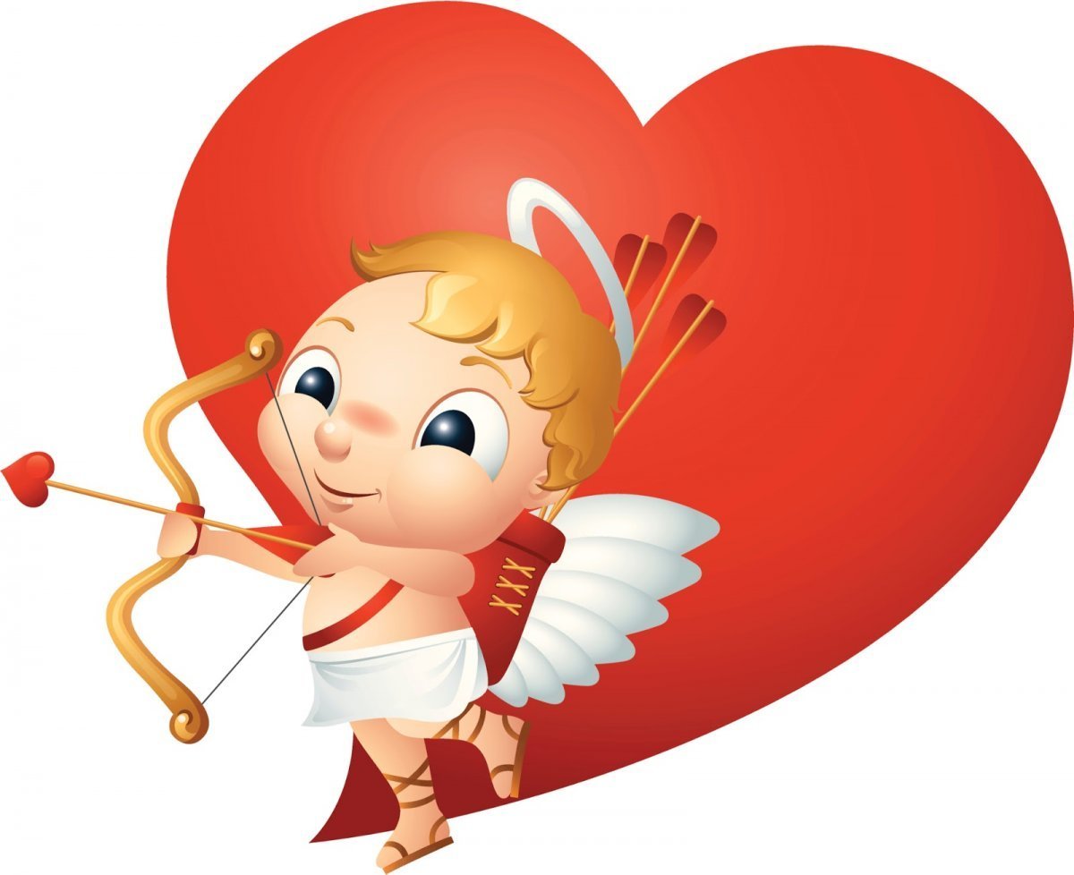 День Святого Валентина ангелочки