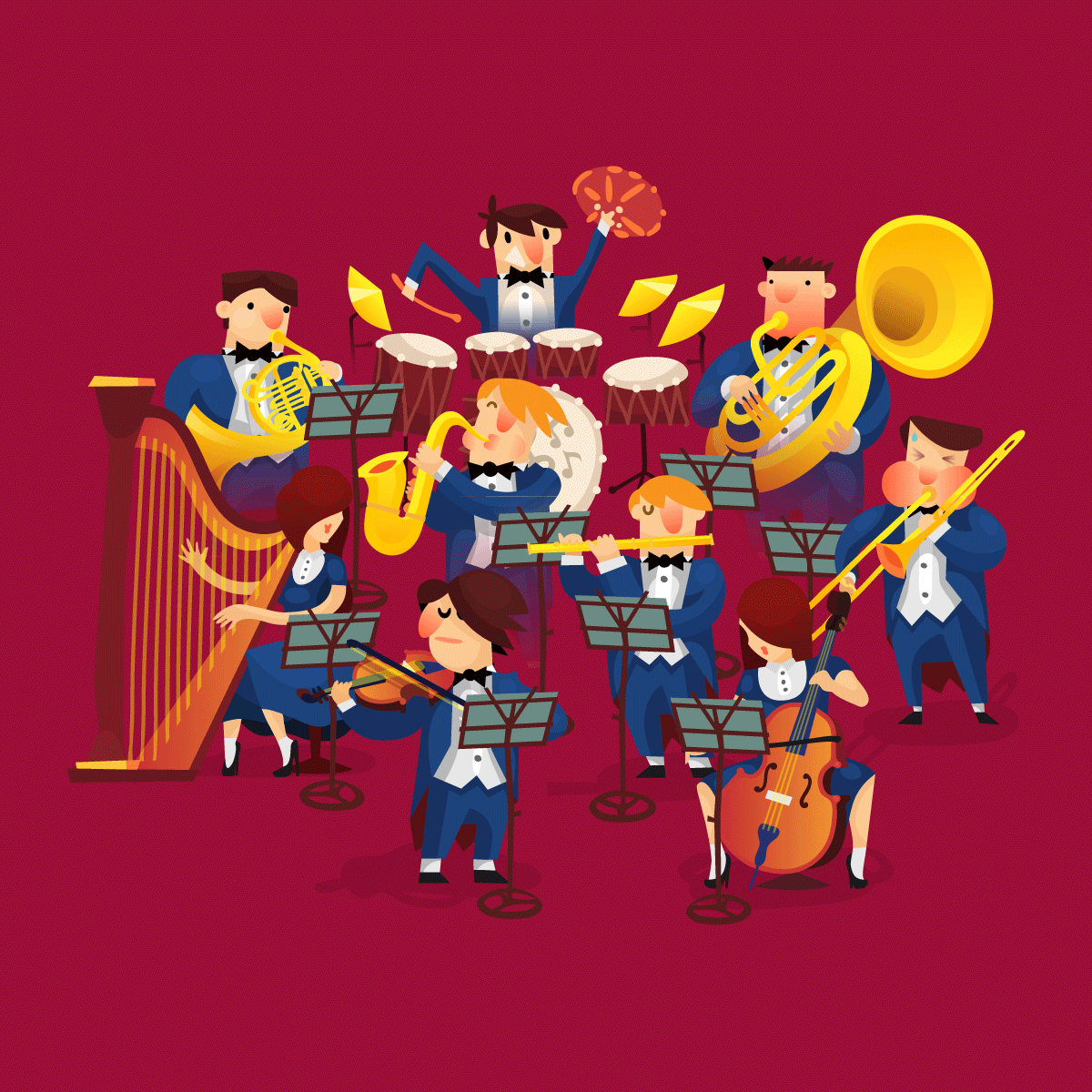 Оркестр картинка для детей