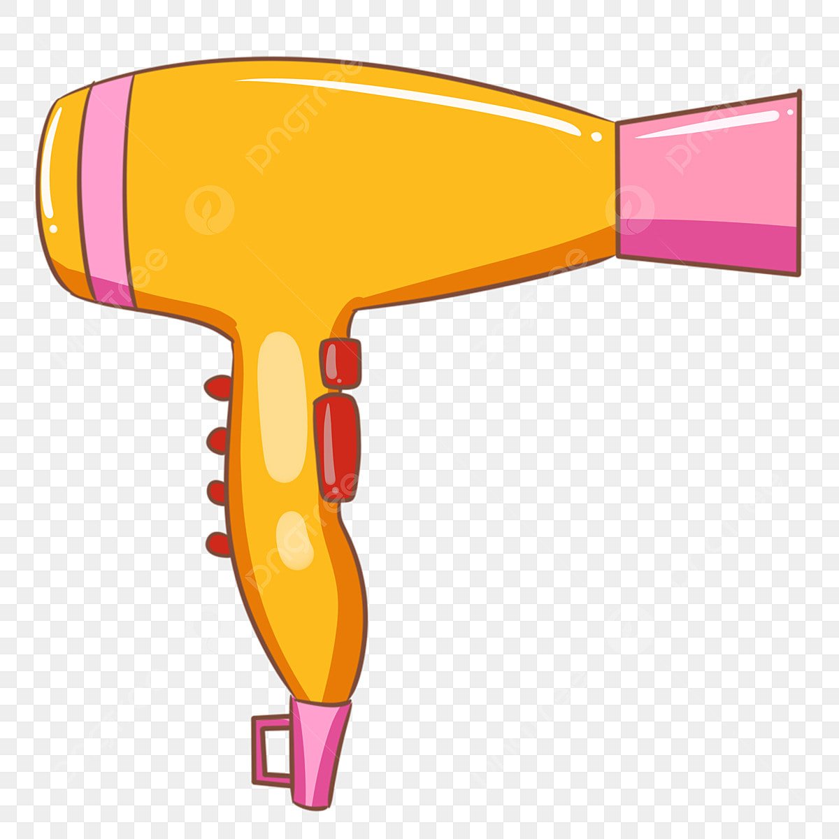 Фен вектор на белом фоне