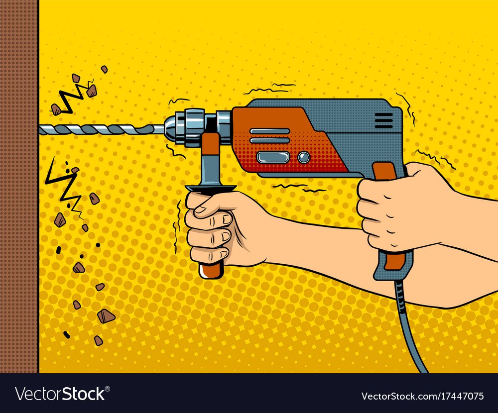 Дрель поп арт