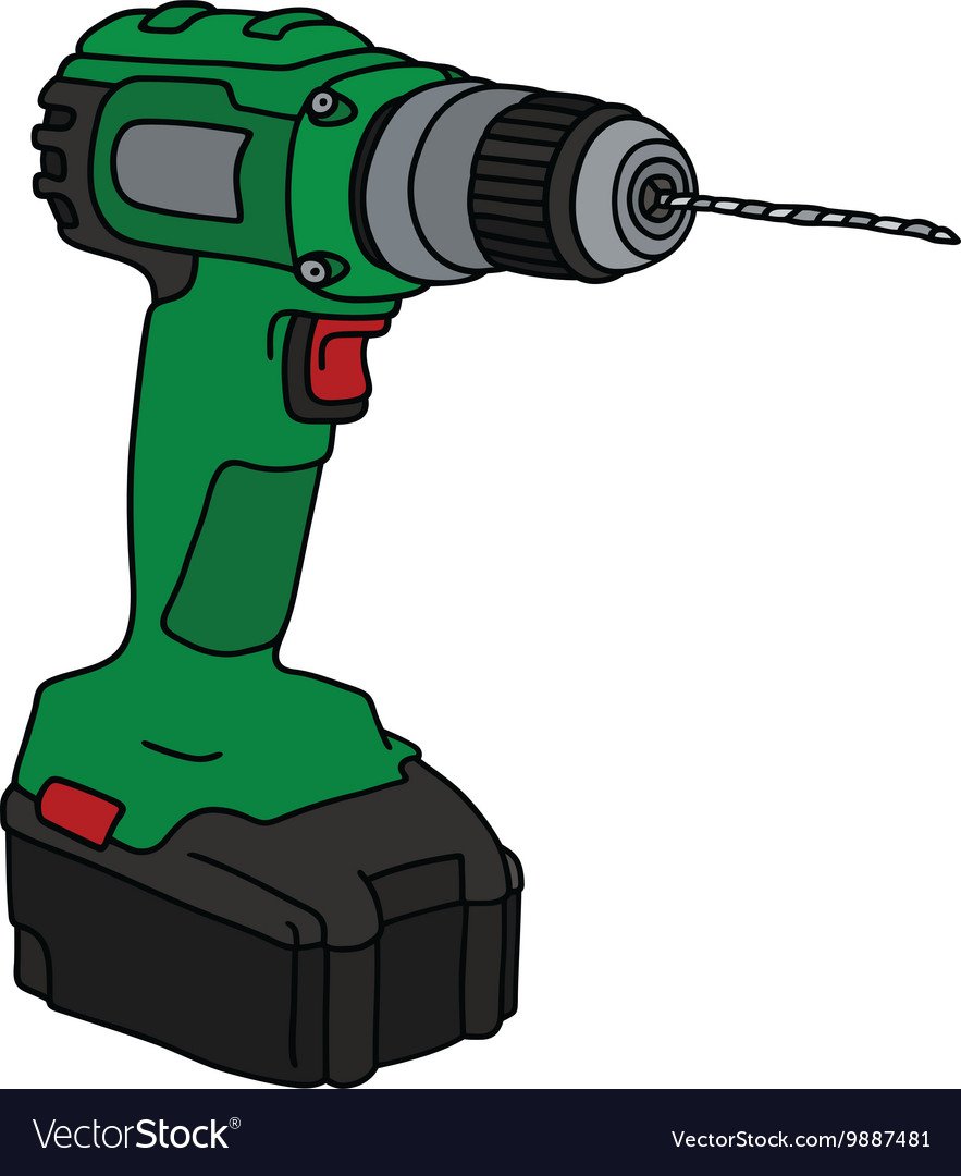 Шуруповерт нарисованный