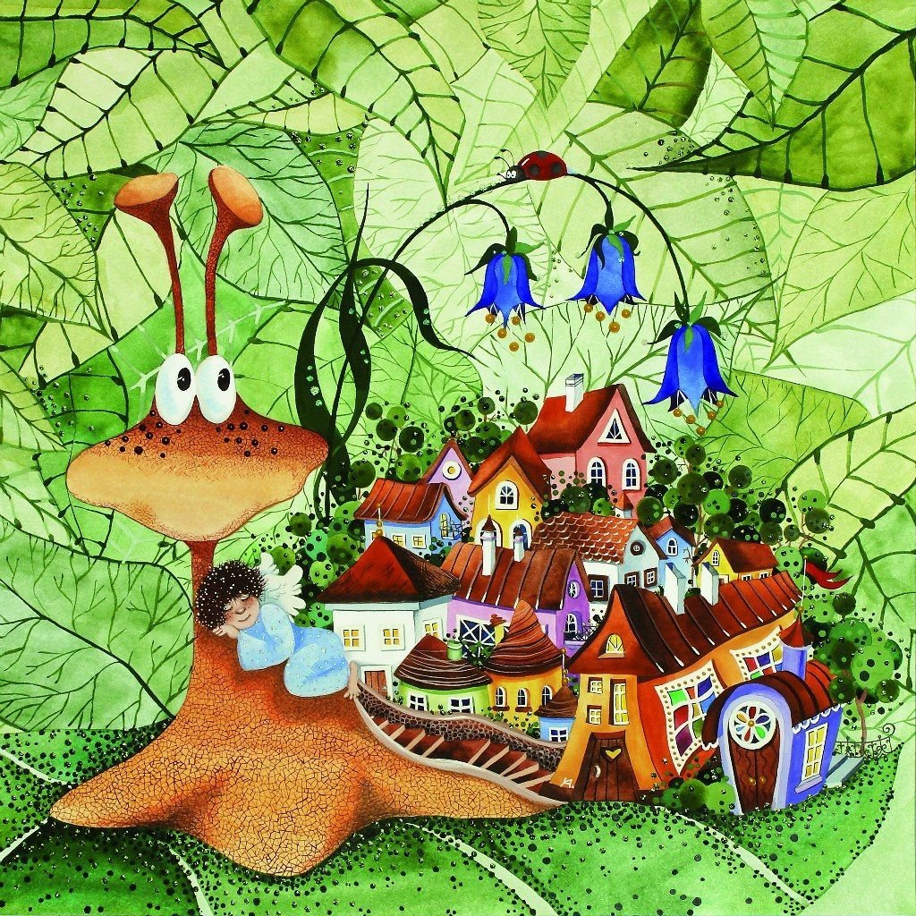 Пазлы сказочные домики