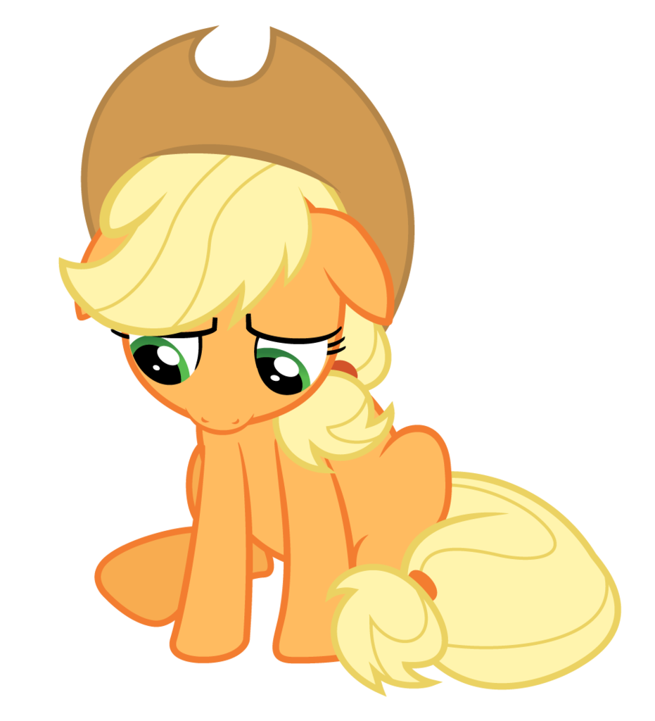 Пони Эпплджек плачет