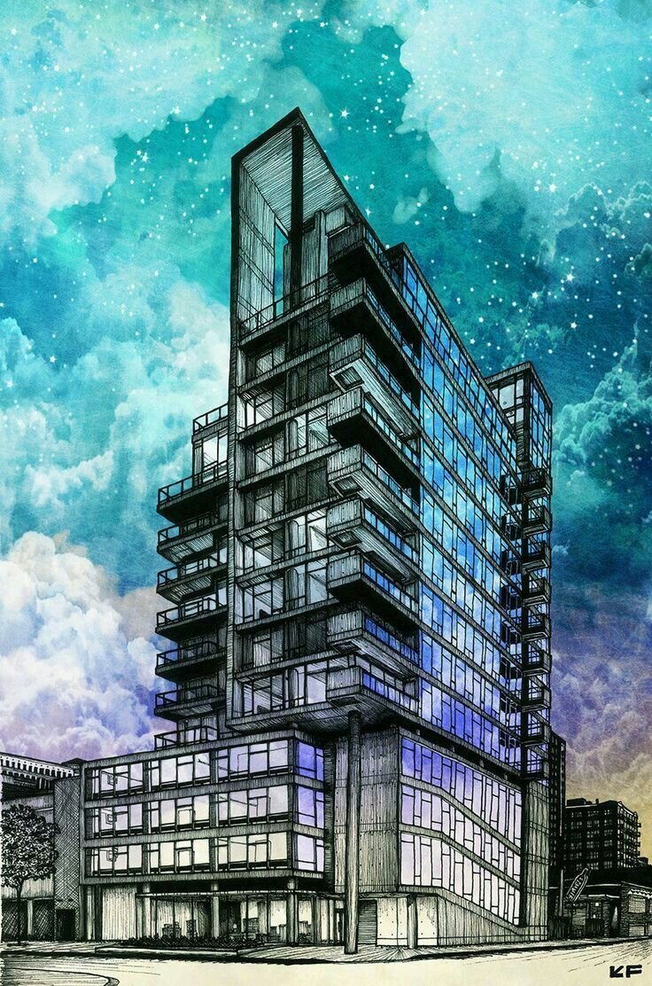 Эскиз здания