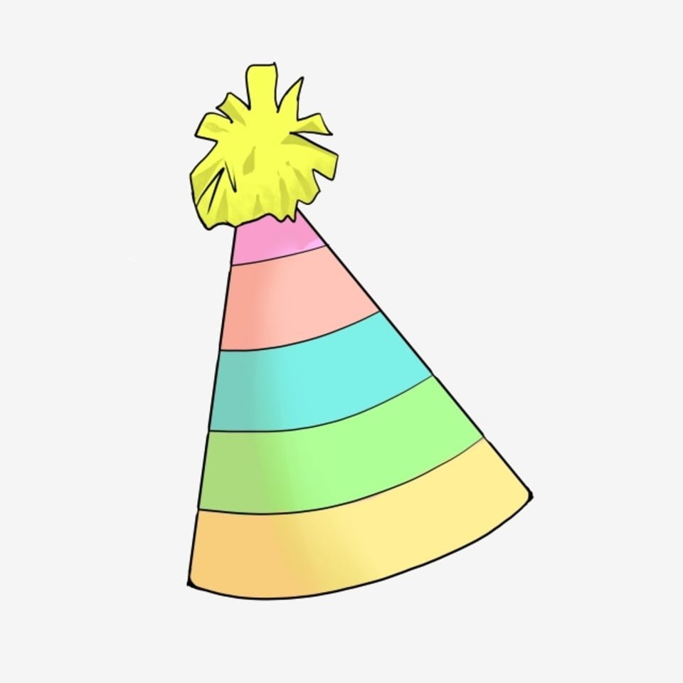 Праздничный колпак нарисованный