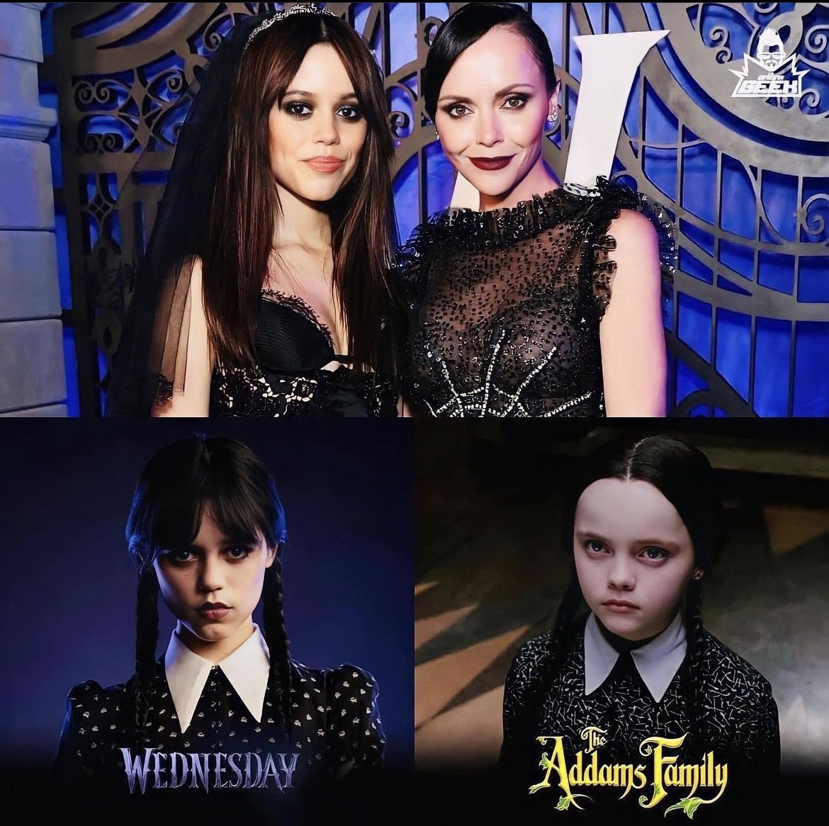 Венсди Аддамс и Лидия Битлджус