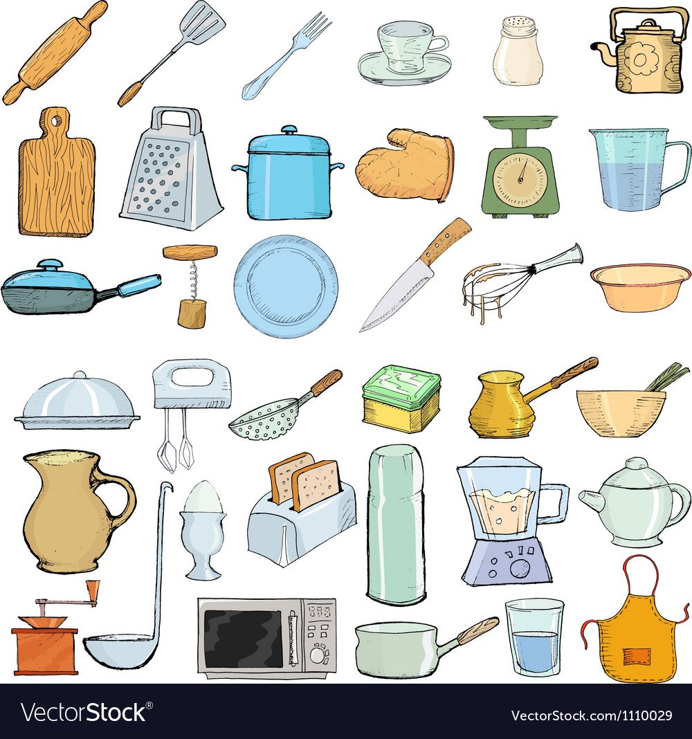 Предметы для бумажной кухни