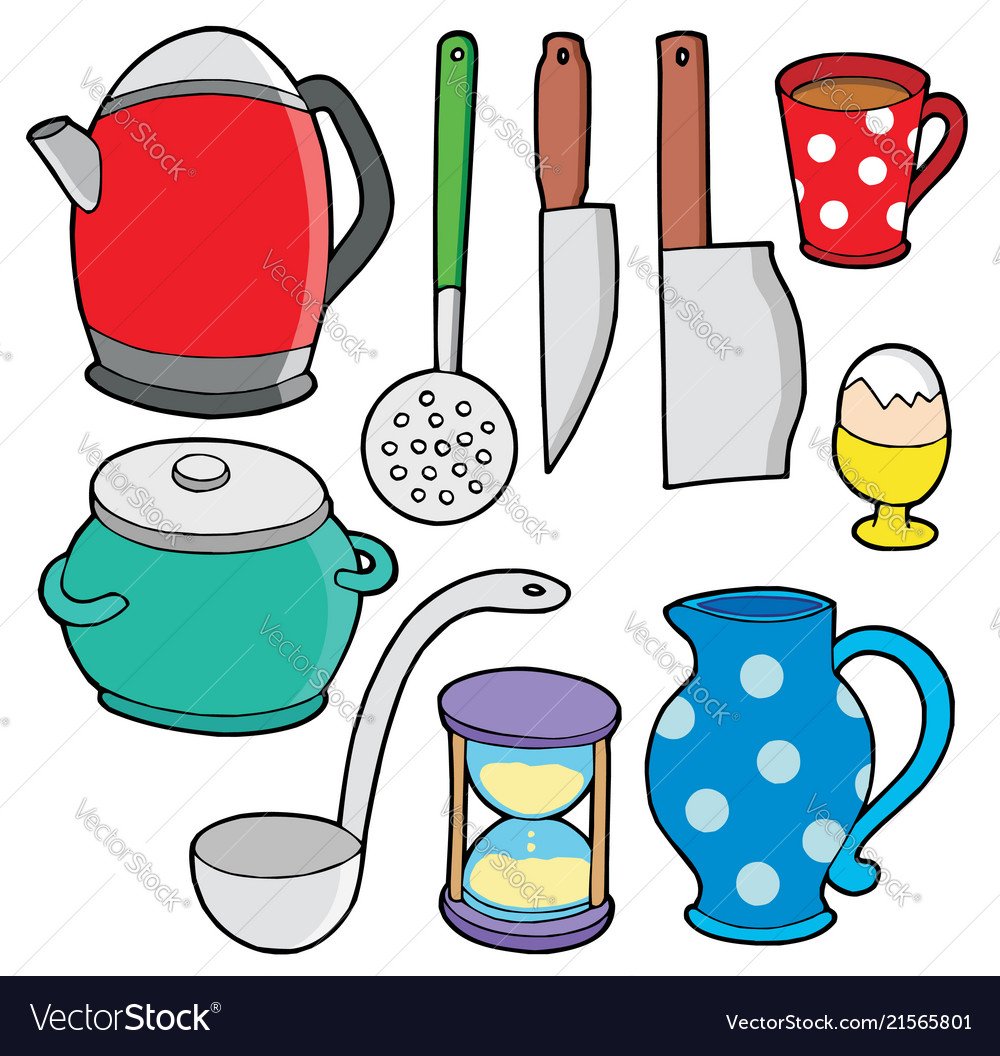 Посуда мультяшный