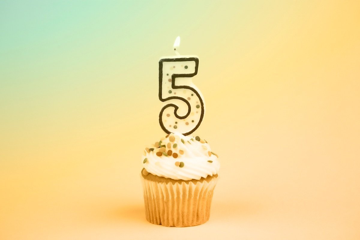 С юбилеем 5 лет