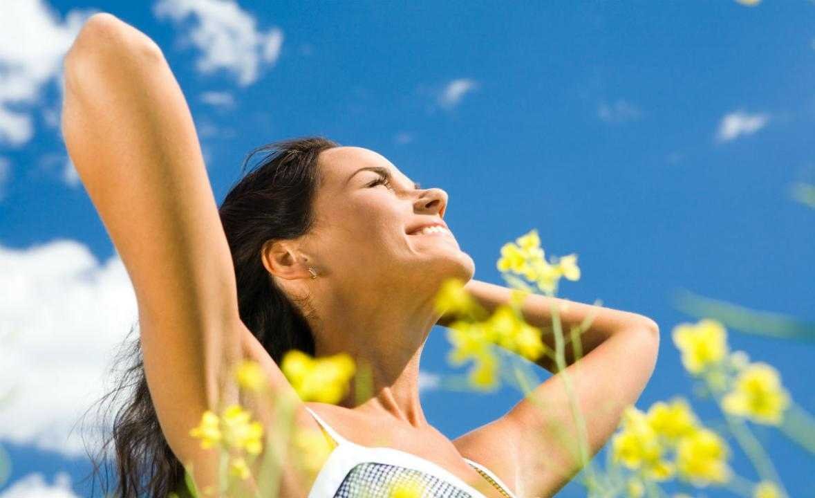 Здоровая счастливая девушка