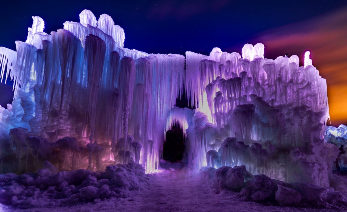 Ледяные замки Сильверстоун Колорадо