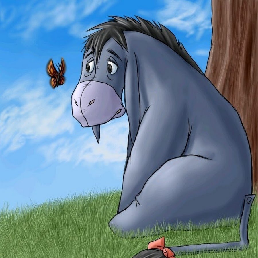 Ослик ИА Дисней грустный