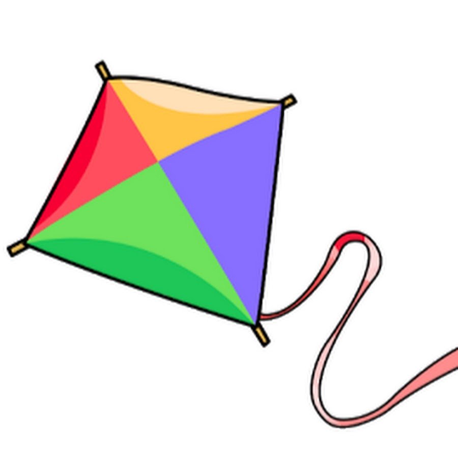 Воздушный змей на прозрачном фоне