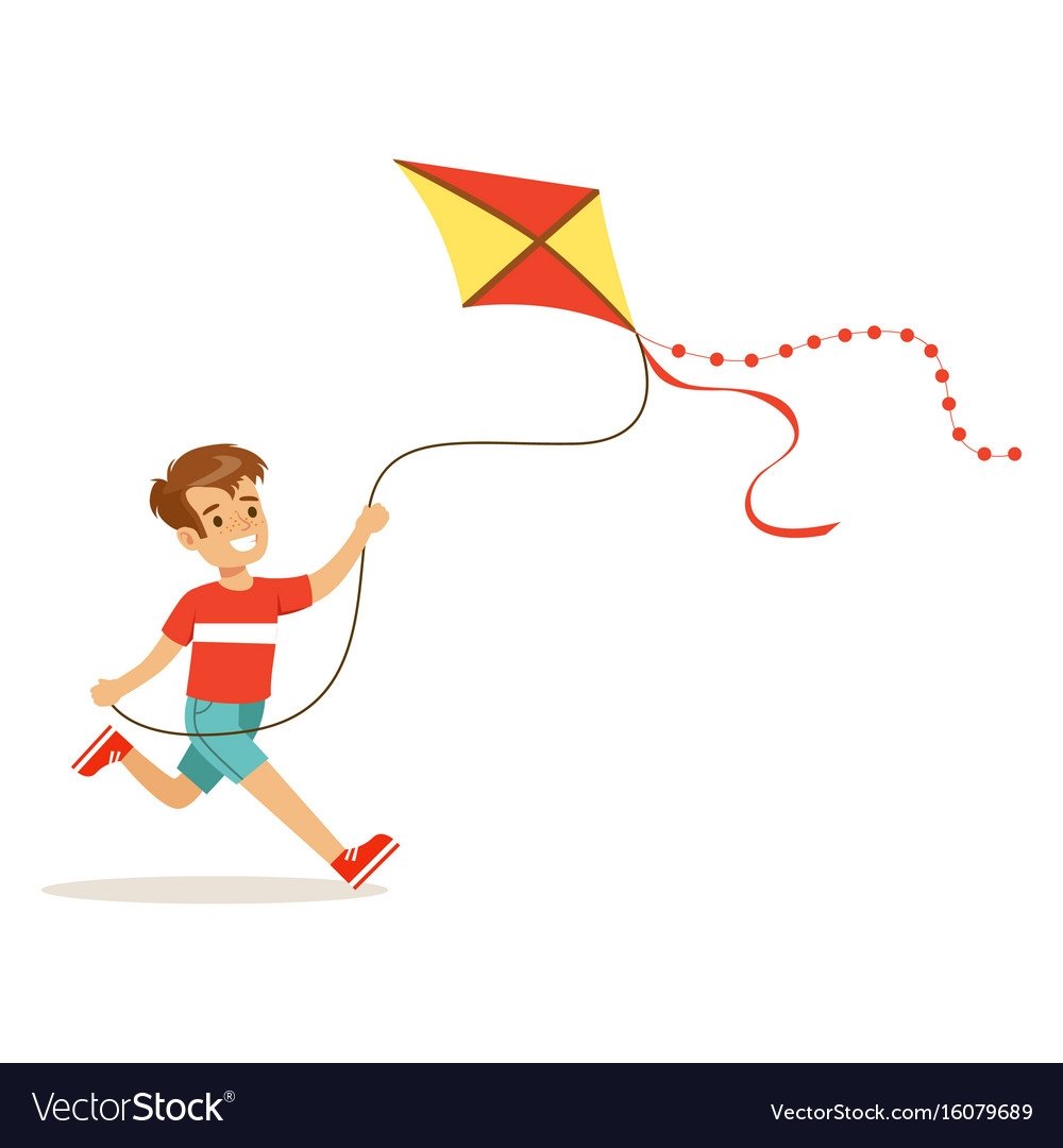 Ребенок с воздушным змеем