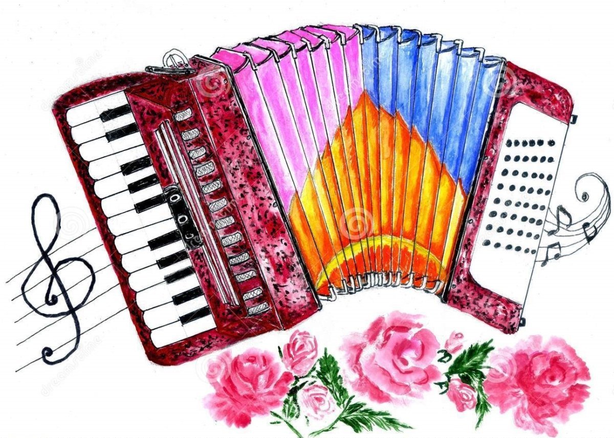 Аккордеон мультяшный