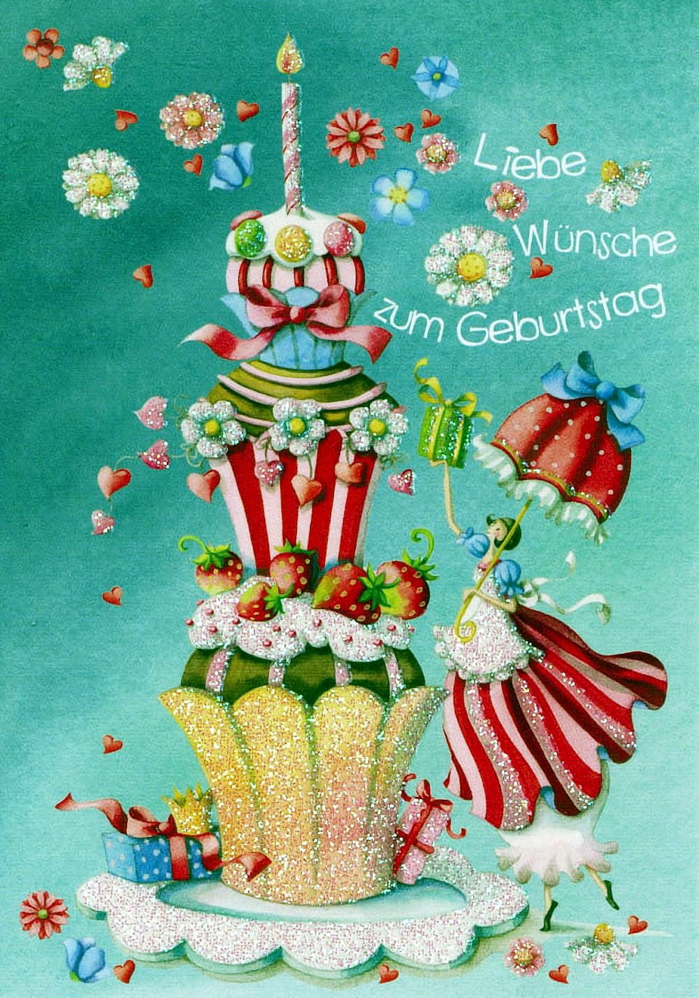 Открытка с тортиком