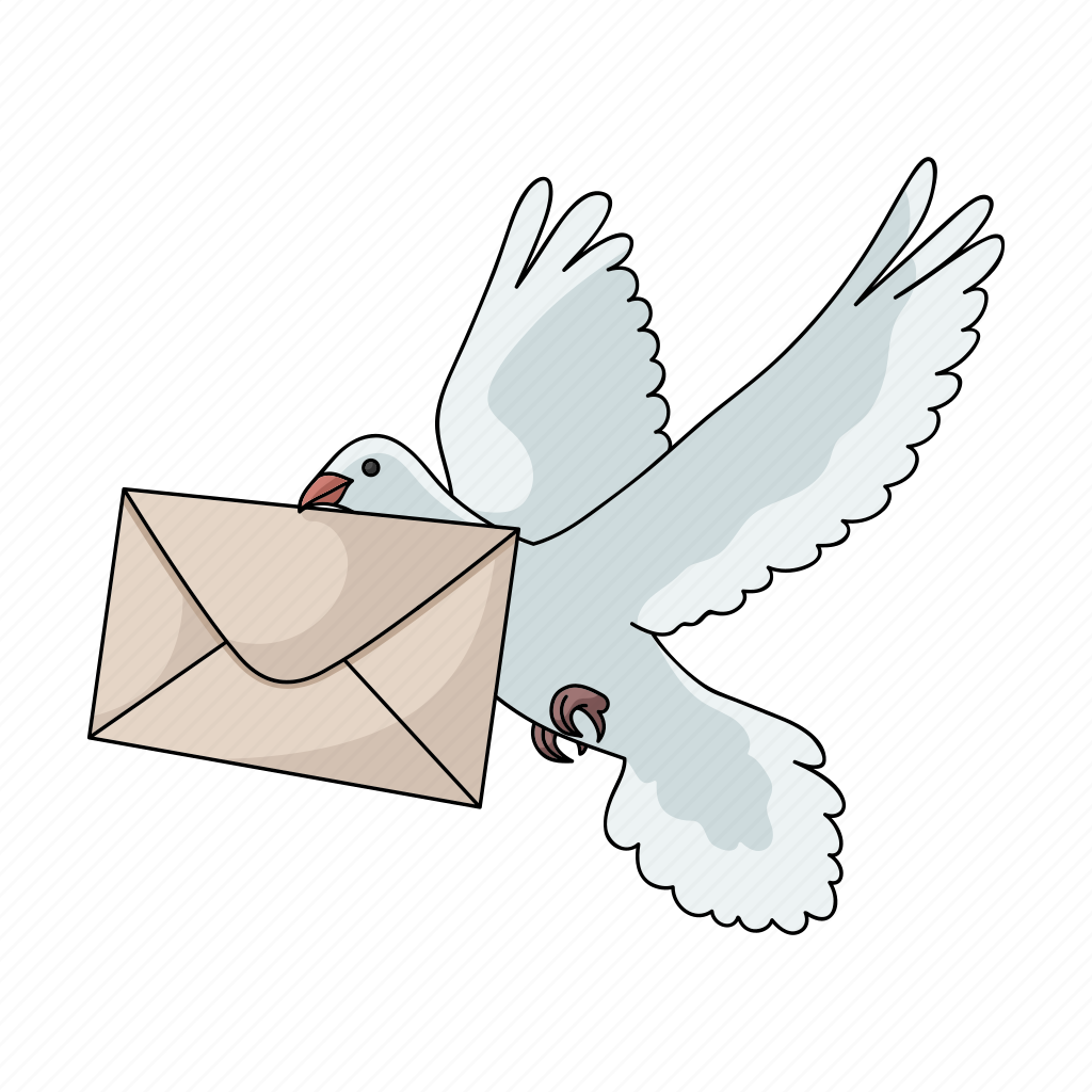 Птица с конвертом