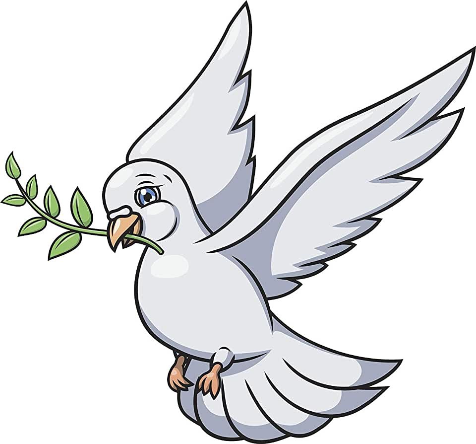 Голубь с письмом в клюве