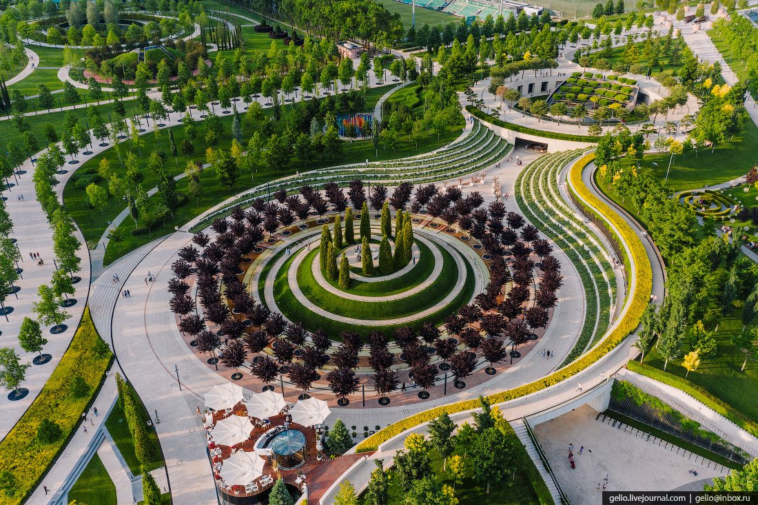 Парк Галицкого в Краснодаре фонтаны