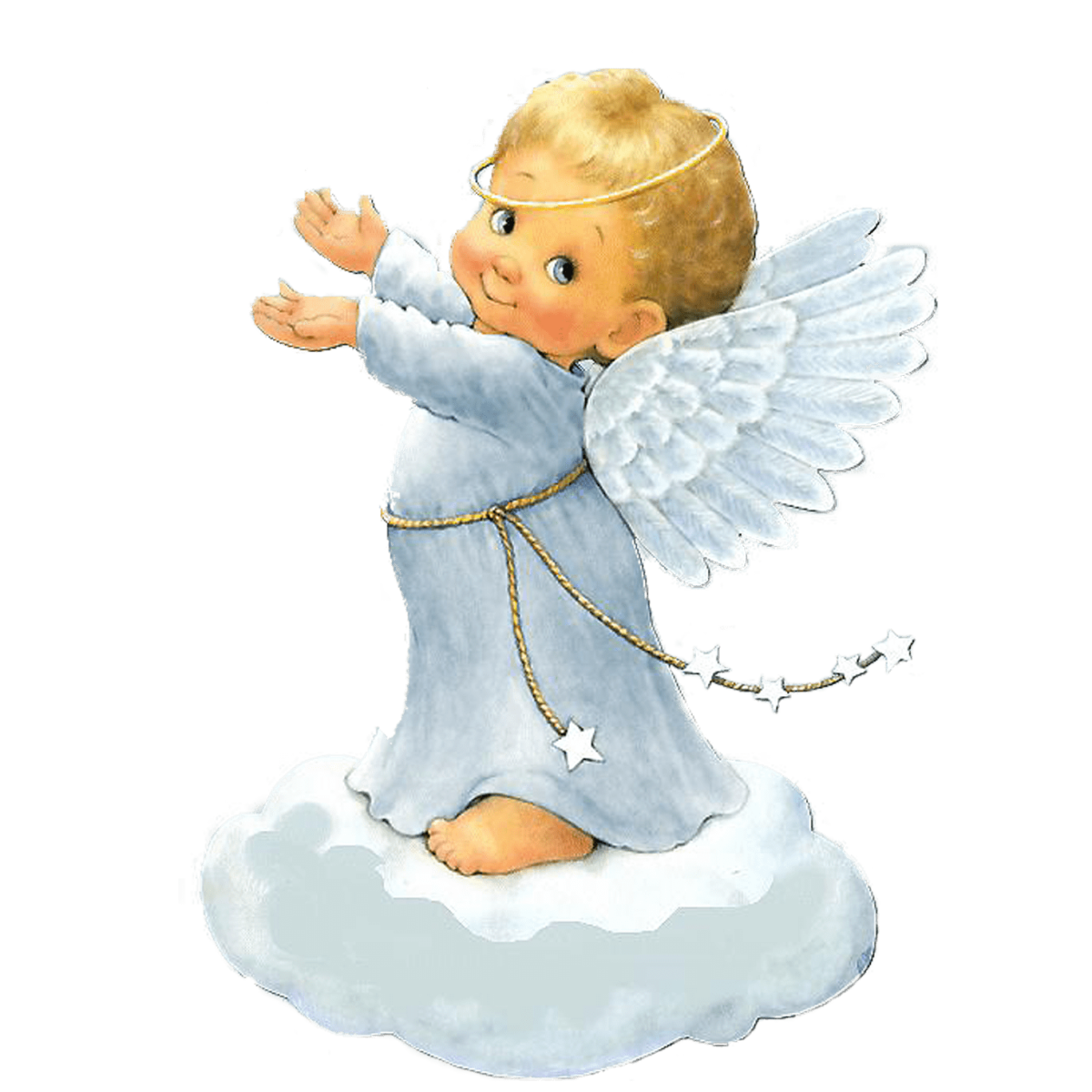 Ангелочек на прозрачном фоне