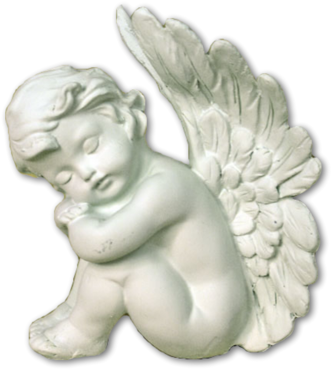 Ангелочек на белом фоне