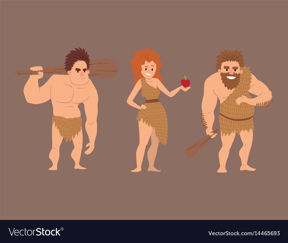 Первобытные люди вектор