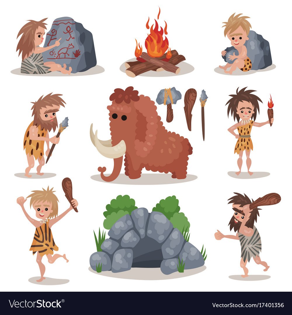 Пещерные люди занятие для детей