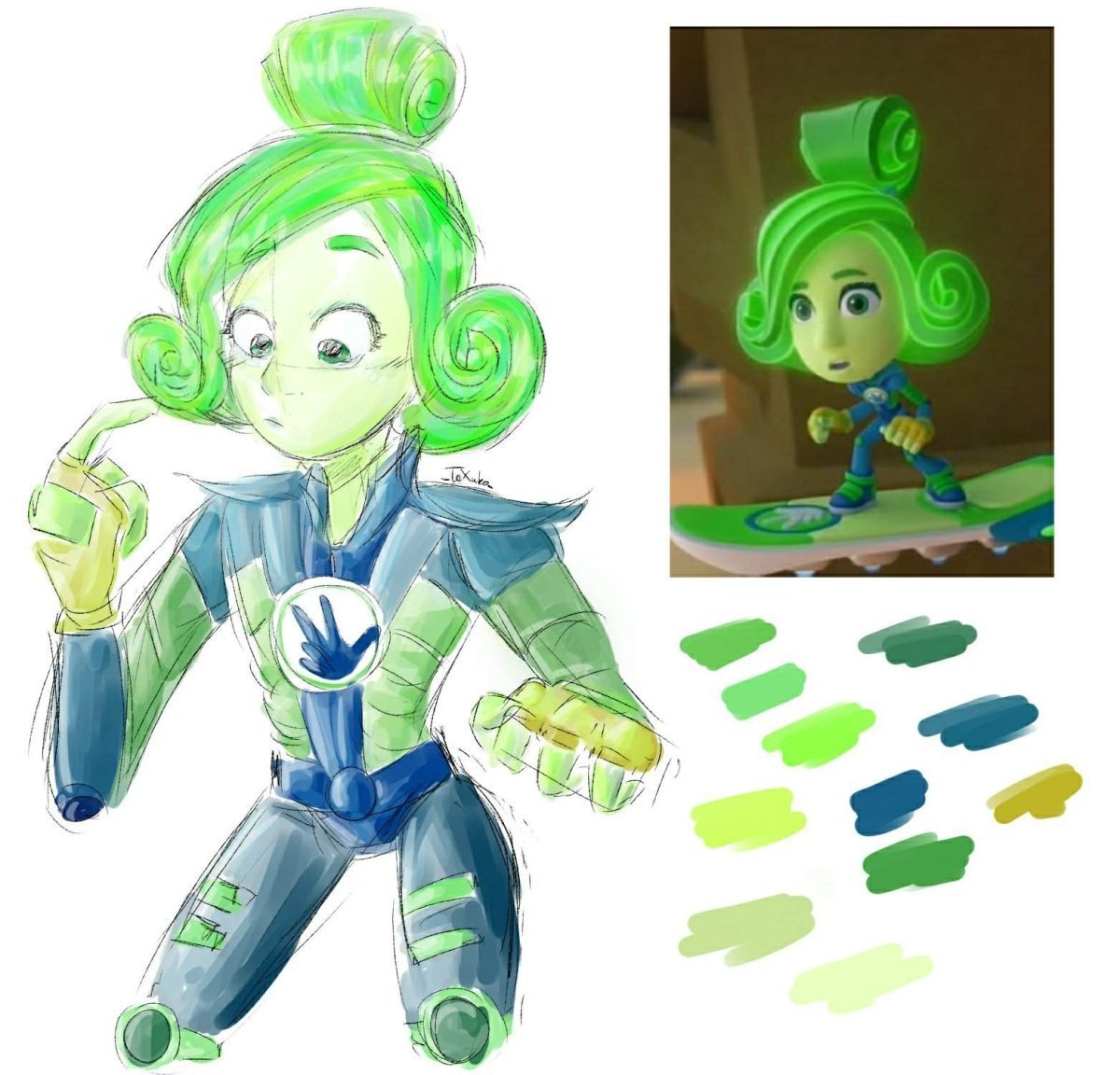 Раскраска Фиксики шпуля