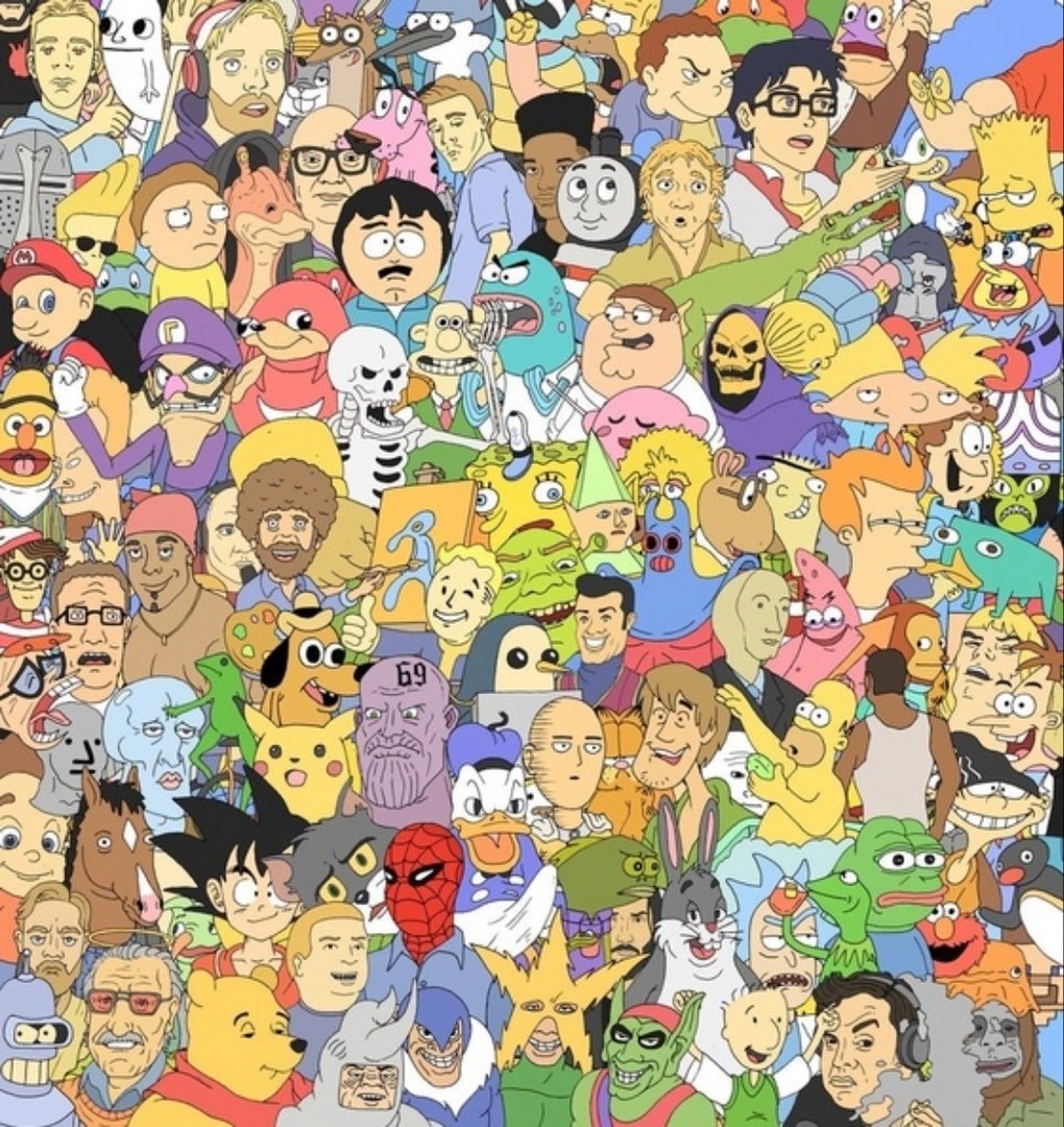 Герои мультфильмов 90-х годов