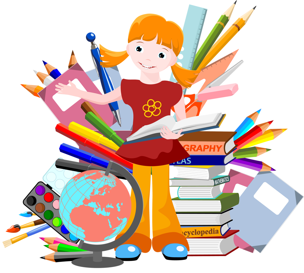 Школьный клипарт на прозрачном фоне