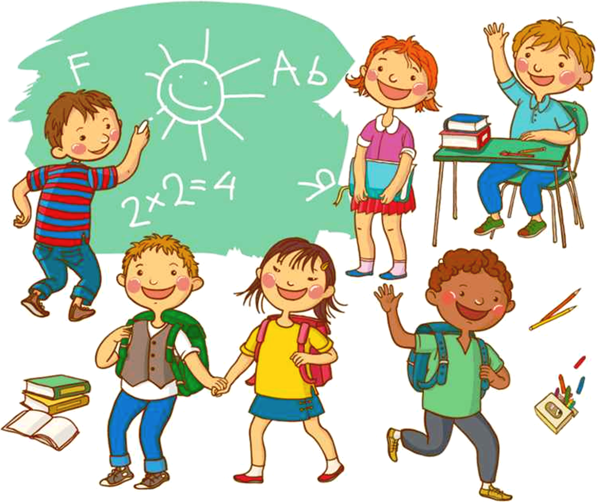 Дети в классе иллюстрация
