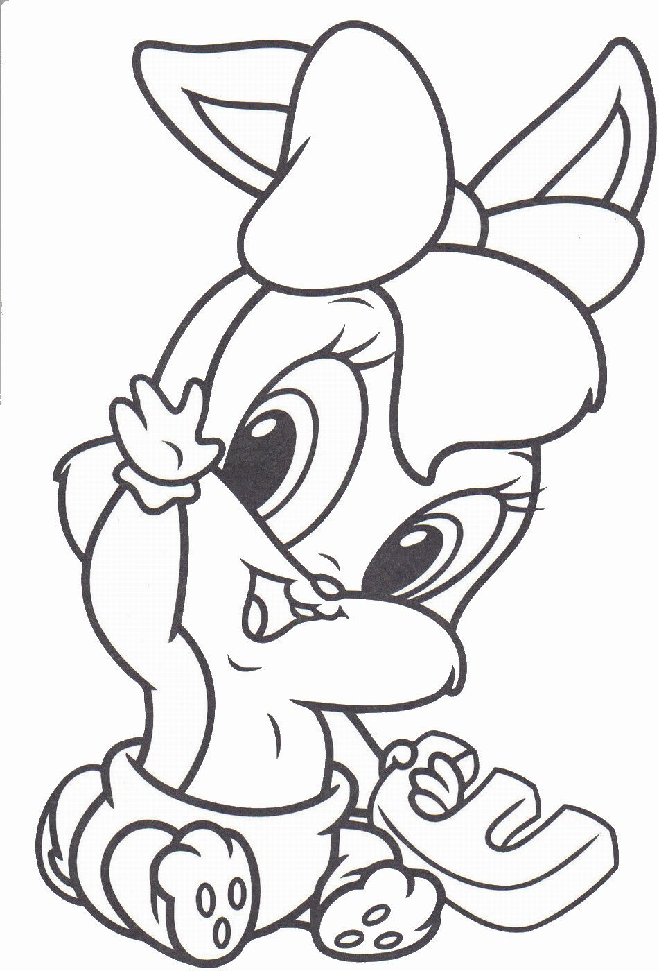 Раскраска «Зайка»