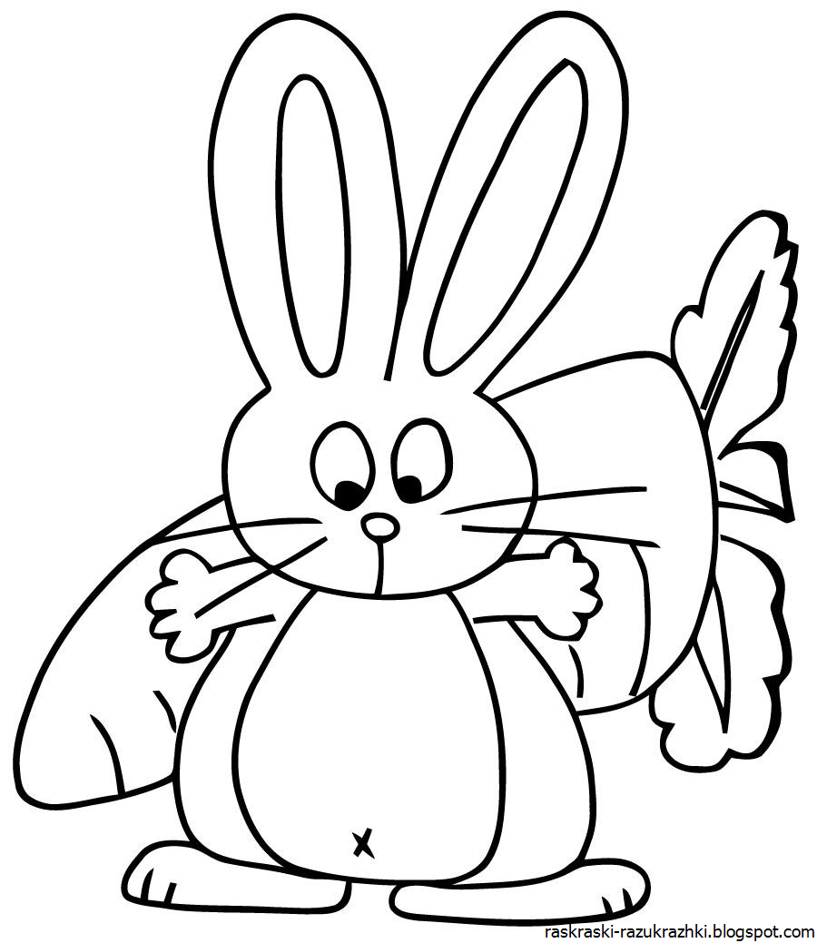 Кролик рисунок карандашом